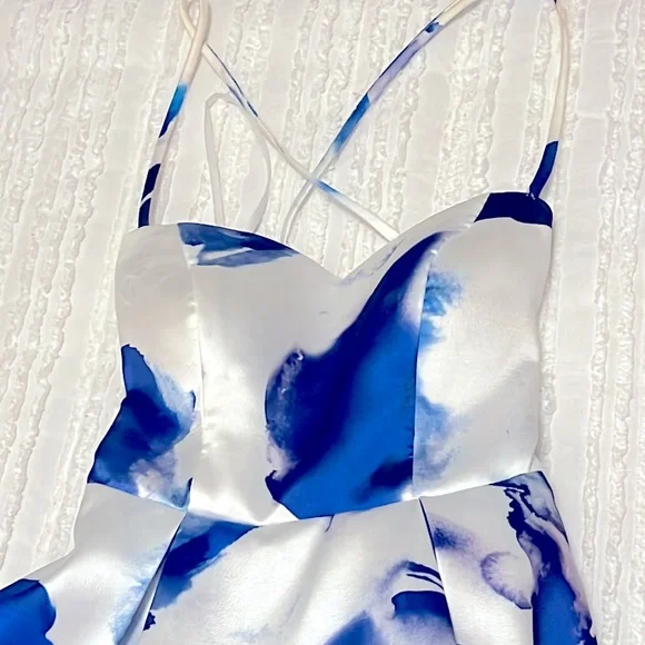 B Darlin abstract floral ball gown (prom, formal dress, maxi dress, wedd attire) - Picture 4 of 12